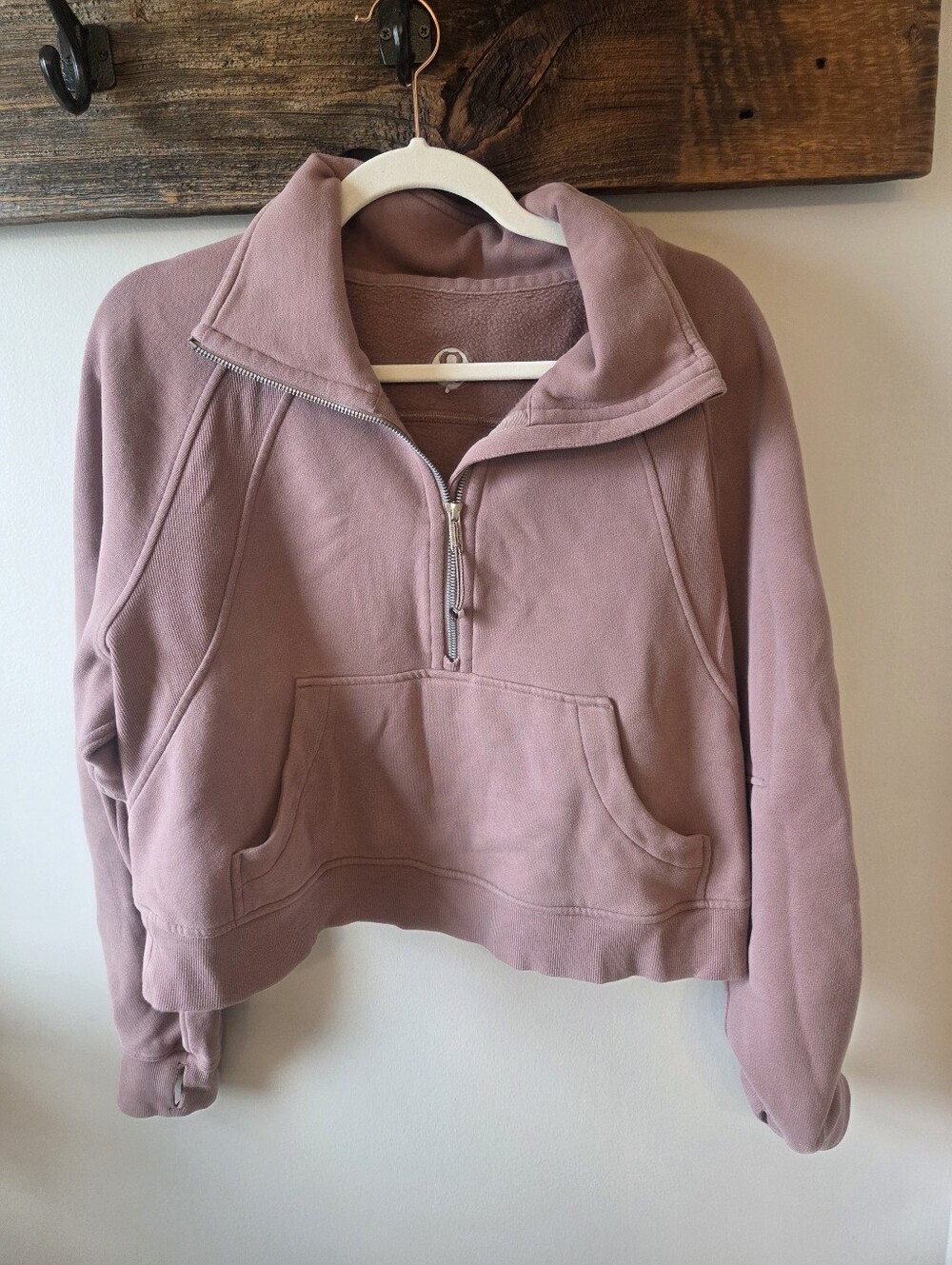 Lululemon Scuba Oversized Funnel Neck 1/2 Half Zip Twilight Rose